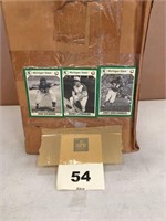 Box of Football and Baseball Cards
