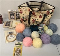 Yarn in Bag Cross Stitch