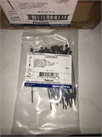 Lot of 4000 Cable Ties 18LB 4'' Gray/White
