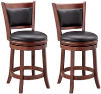 Pack of 2 Swivel Counter Height Stools