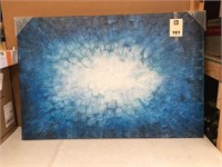 Abstract Design Blue Painting