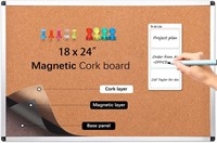 Magnetic Cork Board Bulletin Board