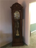 Outstanding Fancy Carved Sligh Grandfather Clock