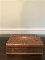 Fancy Carved Teakwood Box