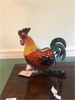Whimsical Folk Art Rooster Lamp