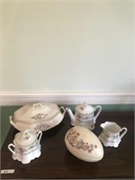 Lot Porcelain including Egg, Sugar & Creamer, etc