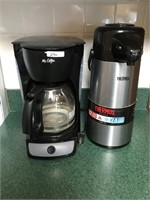 Mr. Coffee Machine + Lrg Thermos Dispenser