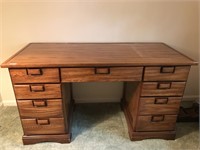 7-Drawer Double Pedestal Desk