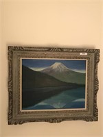 Fancy Framed Artist Signed Oil on Canvas Painting