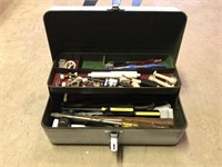 Tool Box w/Contents incl Wrenches, Hammers,