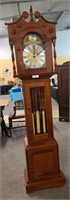 Antique grandfather clock, 75" tall