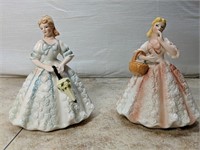 Lot of 2 Lefton Lady Figures #2571