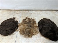 Lot of 3 Vintage Toupees