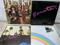 Lot of 4 Vintage Albums (Heart/Benatar/Eagle's/KC)