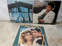 Lot of 3 Vintage LPs (Jackson/Joel/Grease)