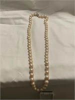 Nice Strand Of Knotted Faux Pearls