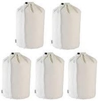 Augbunny 100% Cotton Storage Bags-5 Pack