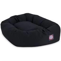 Large Black Circle Dog Bed - 38" x 26"