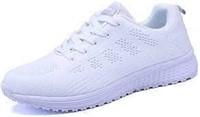 Pamray Women's White Sneakers-Size 8