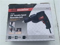DRILL MASTER 3/8 VARIABLE SPEED REVERSIBLE DRILL