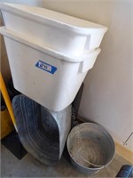 Galvanized tub - pail & other