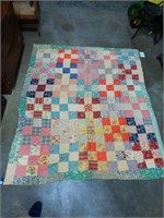 Antique 70 In X 84 In Quilt