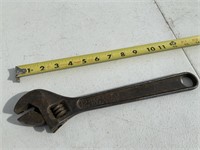 VINTAGE 12IN LAKESIDE ADJUSTABLE WRENCH MADE IN US