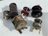 (5) EARLY OPEN FACE / FLY FISHING REELS /CRITERION