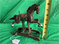 #10 HEAVY CAST IRON ROCKING HORSE TOY PIECE