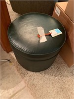 MCM VINYL FOOT STOOL ROUND