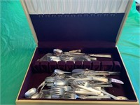 WOOD FLATWARE CASE FULL / NOBILITY WIND SONG NICE