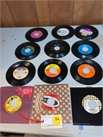 GREAT TITLES ON THESE 45'S VINYLS