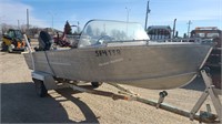 Aroliner 16ft Aluminum Boat,c/w Trailer, 65HP O/B