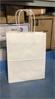 100 Count of White Paper Bags 8” x 4.75” x 10.5”