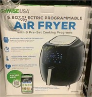 GoWiseUsa 5.8 Qt Electric Programmable Air Fryer