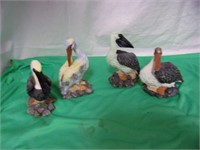 4 Pelican Figures