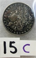 15C- 1891 S Morgan silver dollar