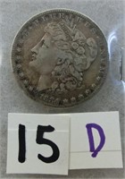 15D- 1884 S Morgan silver dollar