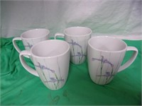 4 Matching Corelle Mugs