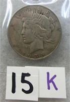 15K- 1935 S Peace silver dollar
