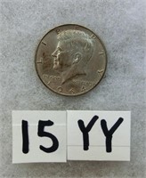 15YY- 1964 silver Kennedy half dollar
