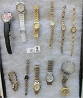 M2- lot wristwatches (tray not for sale)