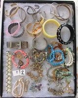 P2- lot costume jewelry (tray not for sale)