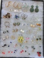 Y2- lot of costume earrings (tray not for sale)