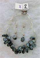 X2- necklace and earrings