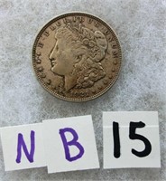 NB15- 1921 Morgan silver dollar