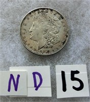 ND15- 1921 Morgan silver dollar