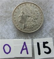 OA15- 1921D Morgan silver dollar