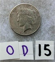 OD15- 1922S Peace silver dollar