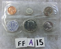 FFA15-1964 mint set w/silver half, quarter &